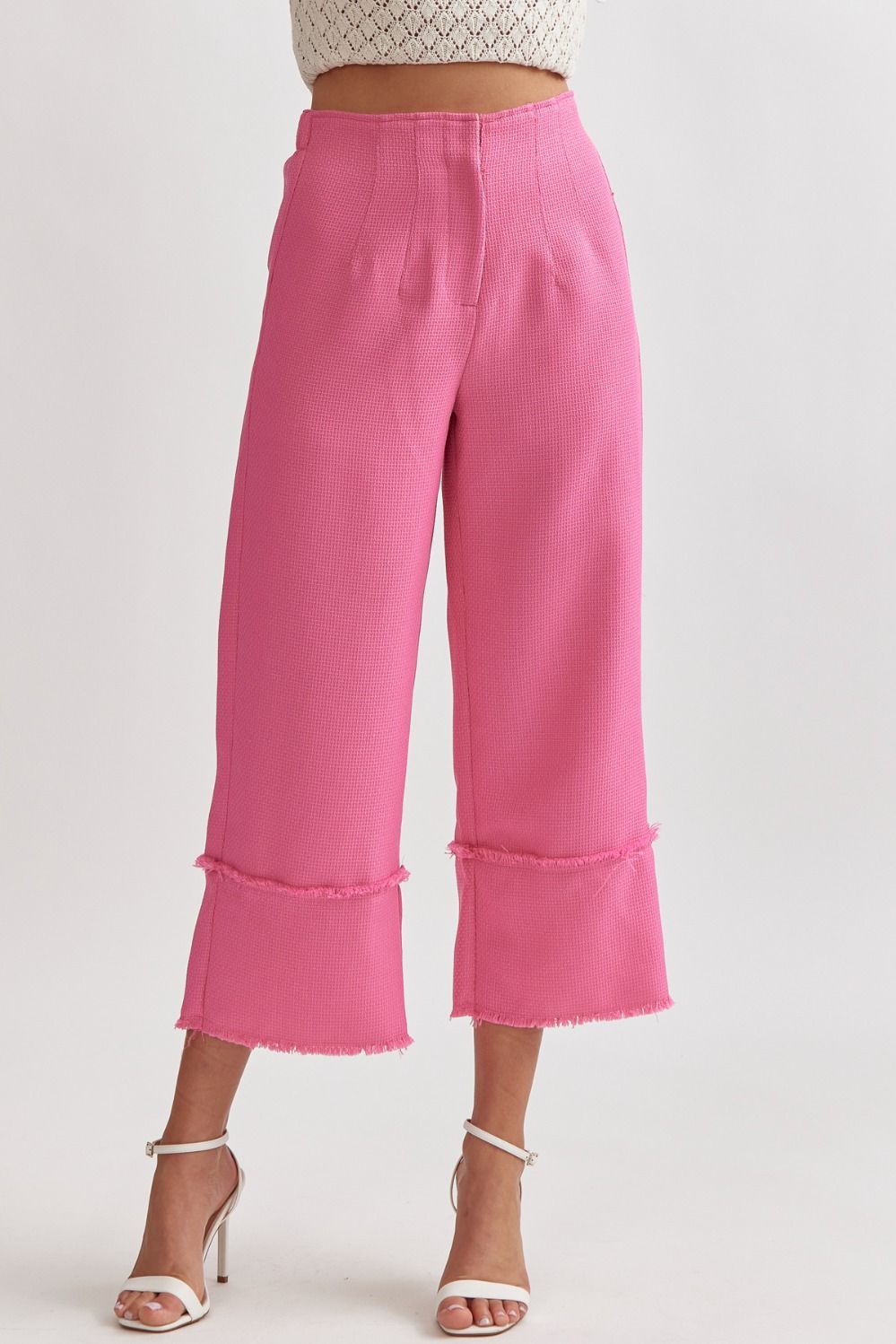Pink Lauren Cropped Pants
