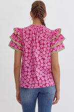 Load image into Gallery viewer, Pink Flower Paisley Top

