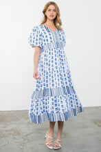 Load image into Gallery viewer, THML Border Print Midi Dress
