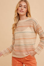 Load image into Gallery viewer, Taupe Crochet Anna Sweater
