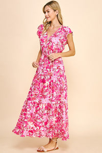 Pink Multi Print Caroline Dress