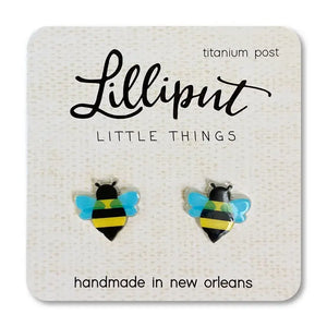 Lilliput Honey Bee Earrings