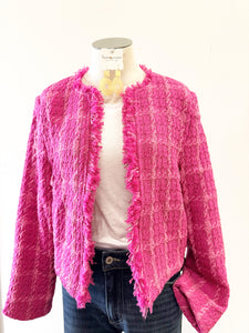THML Pink Tweed Cardigan