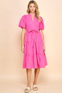 Candy Pink Midi Dress