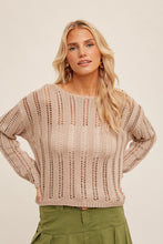 Load image into Gallery viewer, Taupe Knit Georgia Sweater
