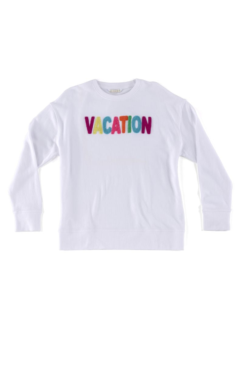 White Vacation Sweatshirt