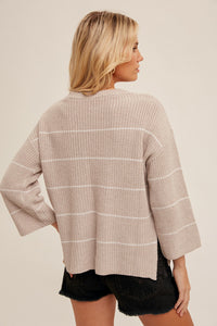 Taupe Knit Hannah Sweater