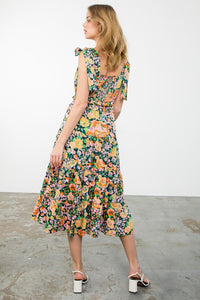 THML Tiered Floral Dress