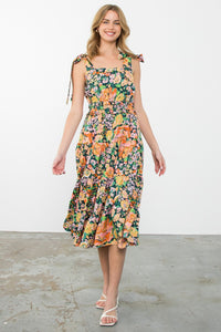 THML Tiered Floral Dress