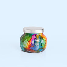 Load image into Gallery viewer, Capri Blue - Volcano Rainbow Watercolor Petite Candle
